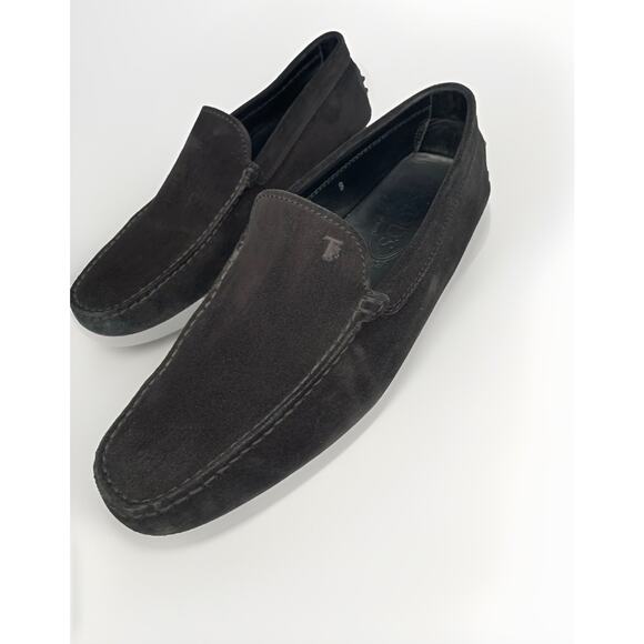 Tod\'s Men\'s suede black Loafers Driving Moccasins Slip On Casual shoes Size 9 main image 15